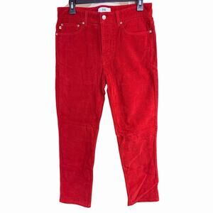 Spoke Pants Men's Moleskin Fives Build B 31x29 Red Stretch button Fly Career